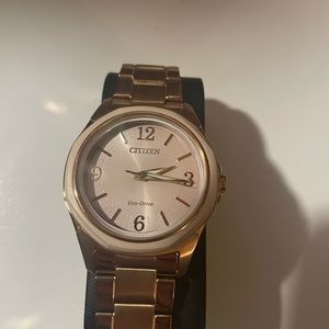 Rose gold citizen watch